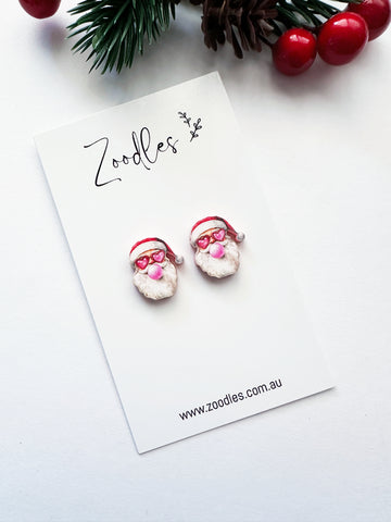 Zoodles Acrylic Santa Bubble Gum Studs