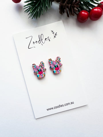 Zoodles Acrylic Watercolour Rudolf Studs