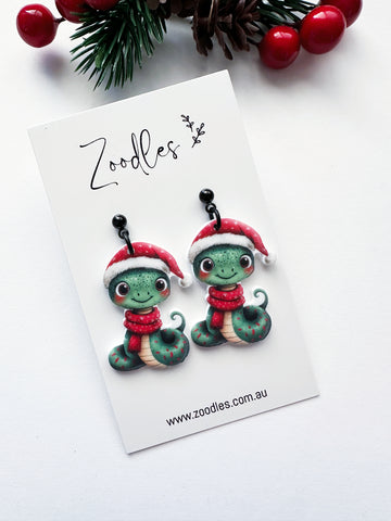 Zoodles Acrylic Dangles - Christmas Snakes
