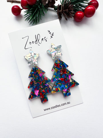 Zoodles Acrylic Dangles - Kaleidoscope Christmas Tree
