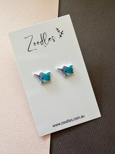 Zoodles Acrylic Mini Studs - Unicorn Dolphin