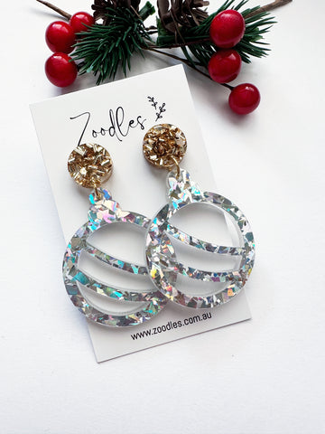 Zoodles Acrylic Dangles - Statement Christmas Baubles