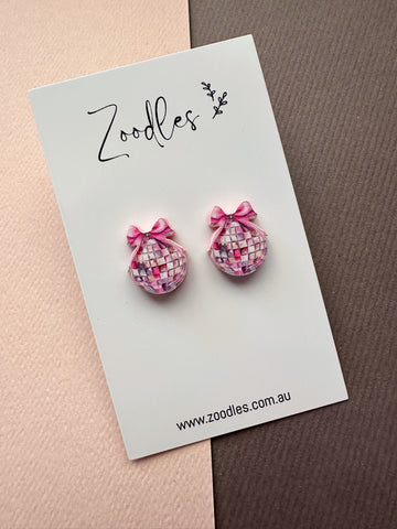 Zoodles Acrylic Studs - Mirror Disco Ball