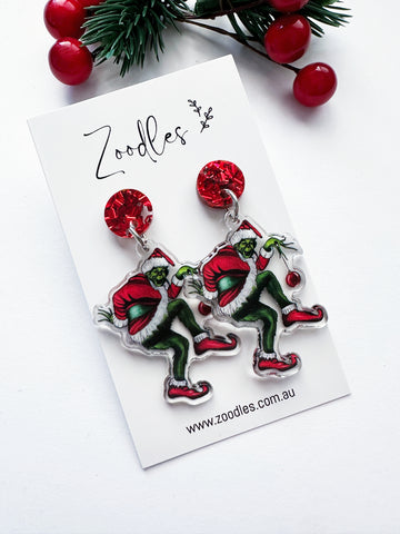 Zoodles Acrylic Dangles - Grinch Dance