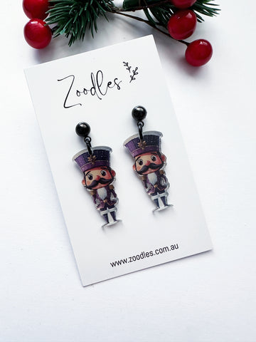 Zoodles Acrylic Dangles - Purple Nutcrackers