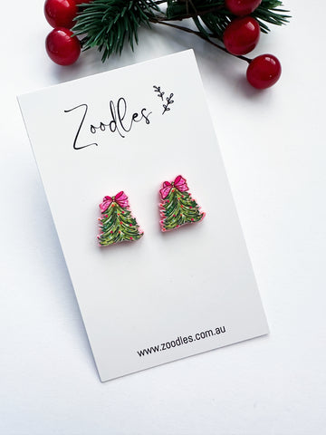 Zoodles Acrylic Christmas Tree with bow