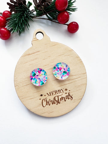 Zoodles Acrylic Studs on Timber Bauble Board