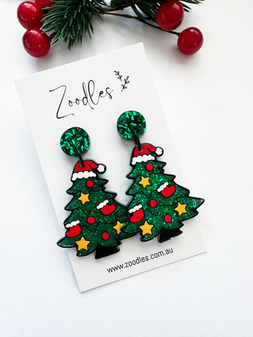 Zoodles Acrylic Dangles - Christmas Tree