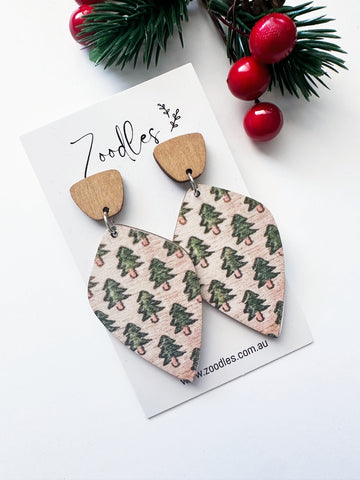 Zoodles Wooden Dangles - Christmas Trees