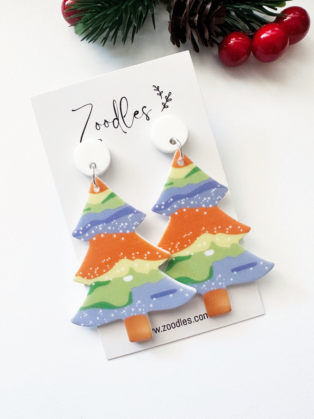 Zoodles Acrylic Dangles - Layer Christmas Tree