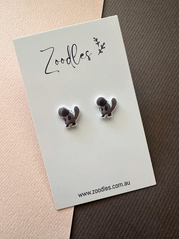 Zoodles Acrylic Mini Studs - Platypus