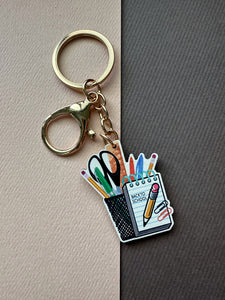 Zoodles Wooden Keychain - Teacher Stationery