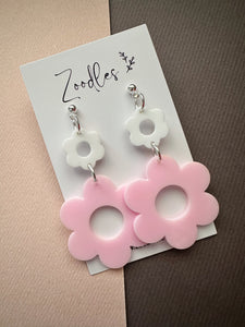 Zoodles Acrylic Dangles - Flower Duo