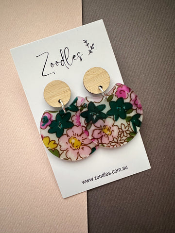 Zoodles Acrylic Dangles - Floral