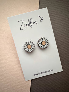 Zoodles Chunky Wooden Studs - Daisies